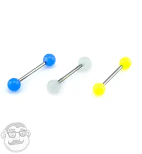 14G Titanium Glow in the Dark Barbell