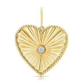 14KY Diamond Heart Pendant-JJP0048-004