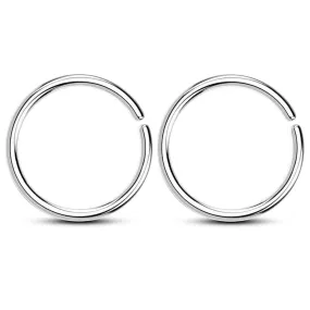 22G Simple Seamless Nose Hoop Cartilage Rings