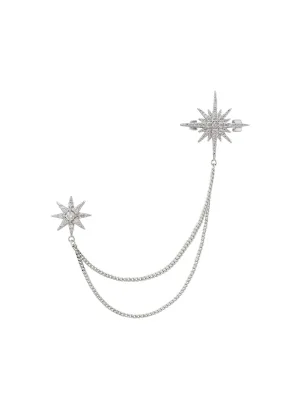 Andromeda Starburst Brooch With Pin Silver