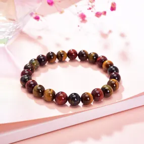 C145 - Multi-Coloured Tiger Eye Bracelet