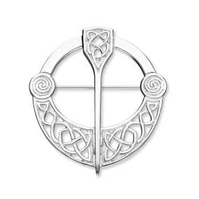 Celtic Silver Brooch B589