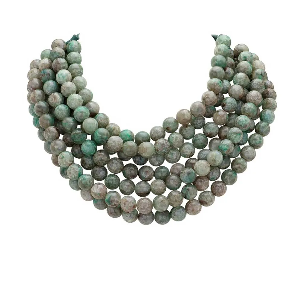 Chunky Metal Ball Beaded Multi Layered Magnetic Necklace