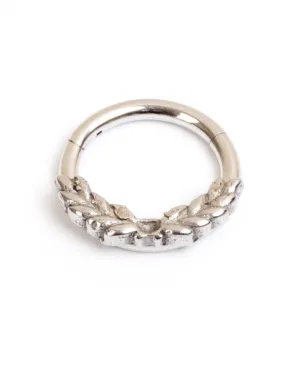 Laurel Leaf Steel Septum Clicker