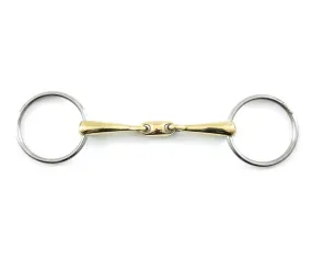 PEI Brass Alloy Loose Ring Snaffle with Lozenge